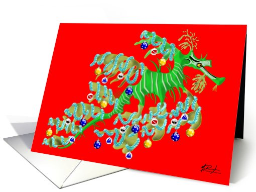 Festive Sea Dragon card (456384)