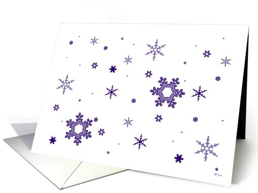 Winter Snowflakes card (457976)
