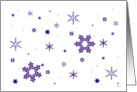 Winter Snowflakes card