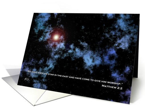 Christmas Star - Matthew 2:2 card (457981)