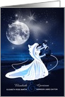 Destination Wedding Invitation Dancing Beach Moonlight card