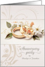 Wedding Anniversary Party Invitation Dancing Beach Moonlight card