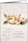 Vow Renewal Congratulations Wedding Rings Custom card