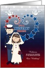 Will You Be in Our Military Wedding Stars and Stripes card