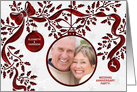 Christmas Wedding Anniversary Party Invitation with Photo card