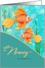 From Both of Us Norooz Persian New Year Goldfish Watercolor card