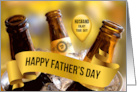 for Husband on Father’s Day Bucket of Beer Theme card