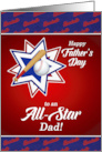 for an All Star Dad on Father’s Day Baseball Sports Theme card