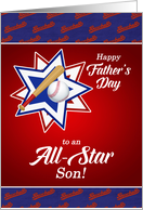 for an All Star Son Baseball Themed Father’s Day card
