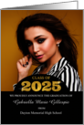 Class of 2025 Graduation Announcement Grad’s Photo Gold Bling card