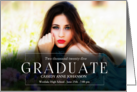 Graduation Commencement Ceremony Simple Elegance Photo 2024 card