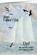 for Dad on Father’s Day Nautical Theme Sailing card