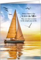 Across the Miles on Father’s Day Nautical Theme Sailing card