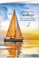 for Life Partner on Father’s Day Nautical Theme Sailing card