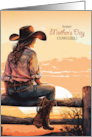 for a Cowgirl on Mother’s Day Ranch Sunset card