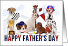 Sports Themed Dogs for Father’s Day card