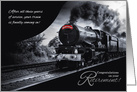 Retirement Congratulations Railroad Train Theme card