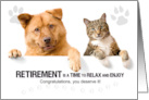 Fun Retirement Congratulations for the Pet Lover card