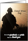 Armed Forces Day Military Soldier Sunset Silhouette card