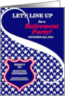 Law Enforcement Police Retirement Party with Custom Text card