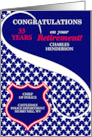 Custom Law Enforcement Retirement Congratulations card