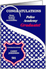 Custom Police Academy Graduate Congratulations card