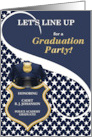 Police Academy Graduation Party Invitation Custom Badge Text card