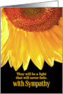 Loss of a Partner Sympathy Sunflower card