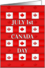 Canada Day Maple Pattern card