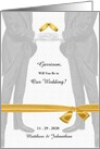 Will You Be in Our Wedding Two Grooms Gay Wedding Custom card