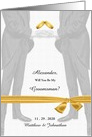 Be My Groomsman Two Grooms Gay Wedding Vintage Styling Custom card