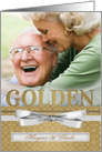 50th Golden Wedding Anniversary Photo Invitation Custom card