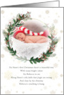 Sister’s 1st Christmas Poem with Baby’s Name Inserted card