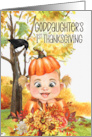 Goddaughter’s 1st Thanksgiving Blonde Baby Girl in a Pumpkin card