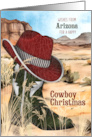 from Arizona Cowboy Christmas County Western Boot and Hat card