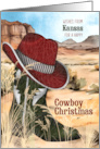 from Kansas Cowboy Christmas County Western Boot and Hat card
