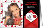 for Grandpa on Valentine’s Day from Grandchildren Custom Photo card