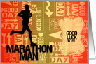 Good Luck Marathon Man Custom card