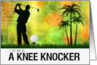 Encouragment for a Golfer Golf Sports Theme card
