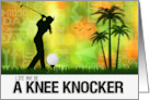 Encouragement for a Female Golfer Golf Sports Theme card