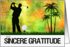 Thank You Golfer Golfer Sports Theme card