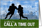 Father’s Day Football Theme Players on the Field card