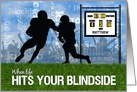 Custom Encouragement Football Theme Players on the Field card