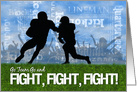 Good Luck Football Theme Players on the Field card