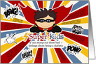 Juvenile Diabetes Get Well for Kids Super Kids Comic Book Theme card