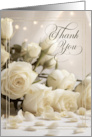 Thank You for Being in Our Wedding Faux Gold Leaf Elegance card