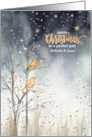 for Couple Perfect Pair Wild Birds in Winter Christmas Custom card