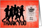Custom Charity Walk Thank You for Participating card