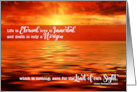 From All of Us Life is Eternal Sympathy Sunset Horizon card