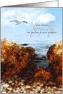 Loss of a Husband Sympathy Coastal Flight card